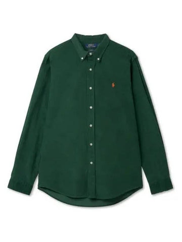 Custom fit corduroy shirt green - POLO RALPH LAUREN - BALAAN 1