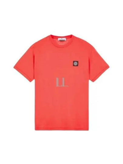 Wappen Logo Patch Short Sleeve T-Shirt Red - STONE ISLAND - BALAAN 2