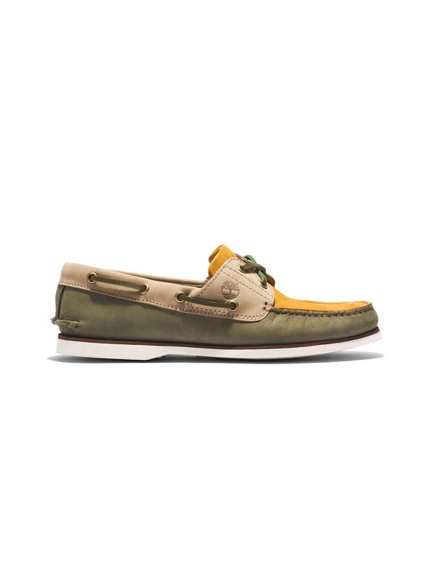 Men's Authentic 2 Eye Boat Shoes Khaki - TIMBERLAND - BALAAN 1