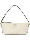 GG Marmont Matelassé Shoulder Bag White - GUCCI - BALAAN 9