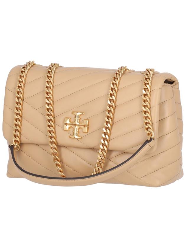 Kira Chevron Convertible Strap Small Shoulder Bag Desert Dune - TORY BURCH - BALAAN 3