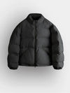 Signature puffer short padded jacket black - INDUST - BALAAN 6