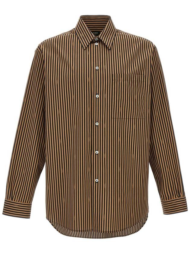 Long Sleeve Shirt FS1285ARXKF13IZ P24 TOBACCO BROWN - FENDI - BALAAN 2