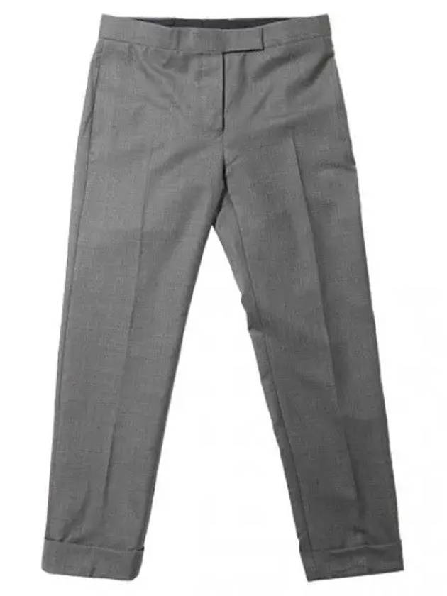 Low Rise Super 120 Count Twill Wool Skinny Pants Women s Cotton Chino - THOM BROWNE - BALAAN 1