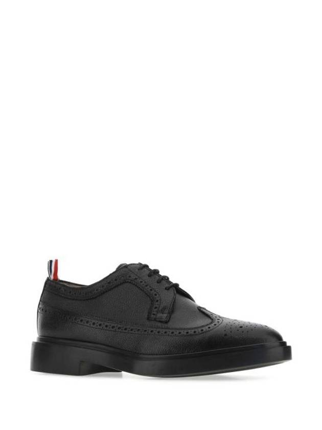 Men's Classic Long Wing Brogue Lace Up Brogue Shoes Black - THOM BROWNE - BALAAN 3