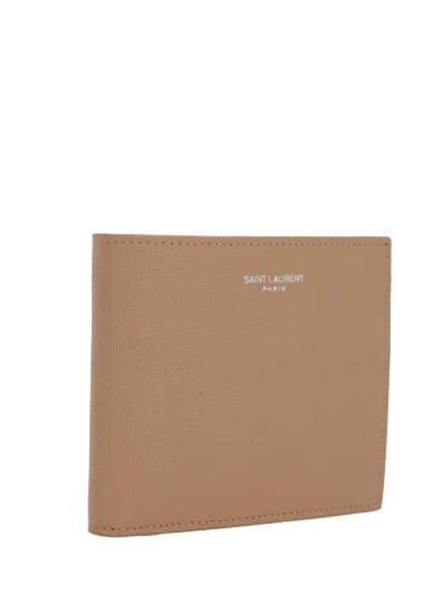 East West Leather Half Wallet Teak Wood - SAINT LAURENT - BALAAN 3