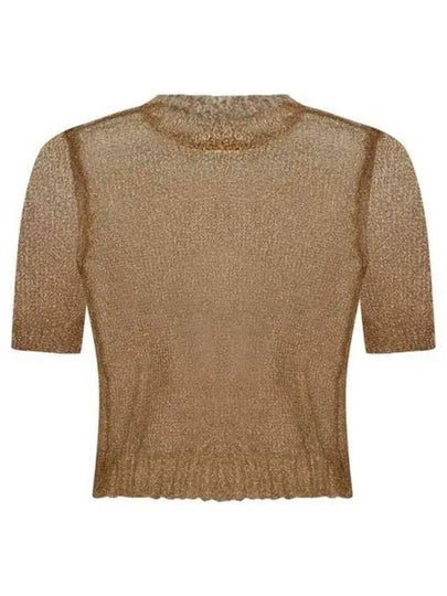 See-Through Crew Neck Short Sleeve T-Shirt Light Brown - MAISON MARGIELA - BALAAN 2