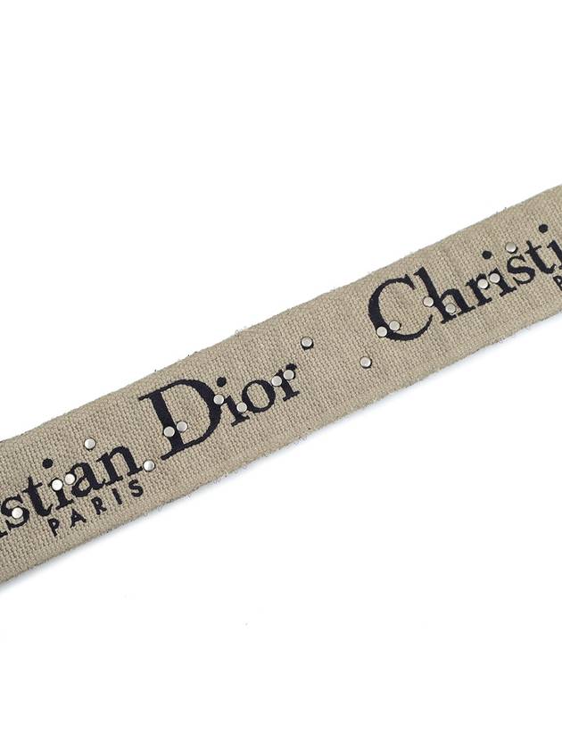 Women s Dior Christian S8554CTZQ M928 Blue PARIS Embroidery Ring Shoulder Strap gt Gangbuk used luxury goods - DIOR - BALAAN 4