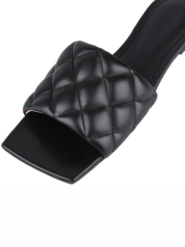 Padded Quilted Slippers Black - BOTTEGA VENETA - BALAAN 8