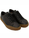 Men's Peu Terreno Leather Low Top Sneakers Black - CAMPER - BALAAN 4