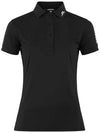 Women's Tour Tech Golf Polo Black - J.LINDEBERG - BALAAN 2