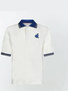 Embroidered Polo Shirt White - MARNI - BALAAN 4