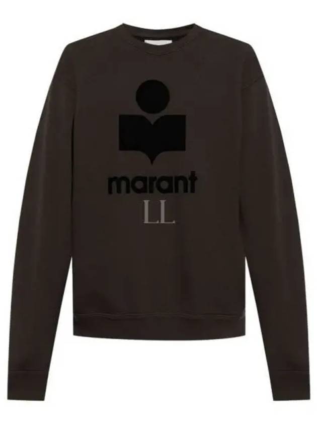 Mikoy Big Logo Cotton Sweatshirt Faded Black - ISABEL MARANT - BALAAN 2