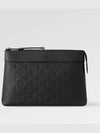 Pochette Voyage Souple Monogram Leather Pouch Bag Black - LOUIS VUITTON - BALAAN 2