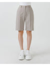 Tony Office Pintuck Pocket Point 5-quarter Pants Gray Beige TONY08GB - RAMUSTUDIO - BALAAN 2