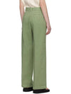 Pantalon Tressie Straight Pants Green - A.P.C. - BALAAN 4