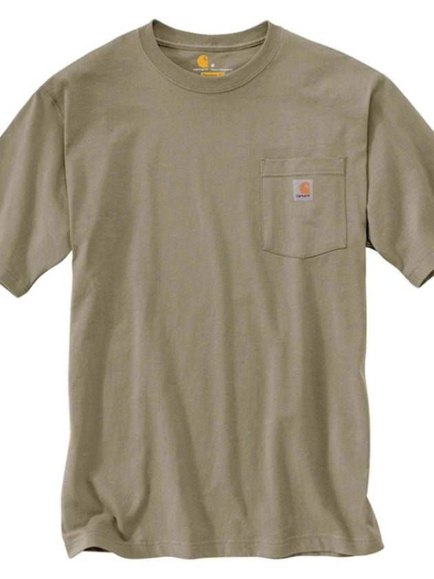 Pocket short sleeve t shirt desert K87 DES - CARHARTT - BALAAN 1