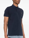 Wappen Cotton Short Sleeve Polo Shirt Navy - STONE ISLAND - BALAAN 3