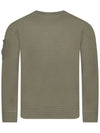 Brushed and Emerized Diagonal Fleece Lens Sweatshirt Green - CP COMPANY - BALAAN 3