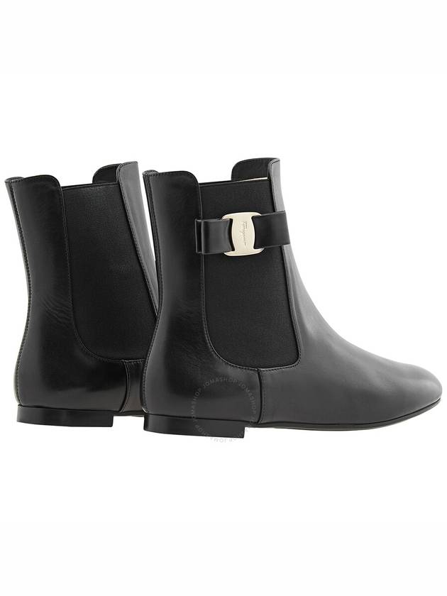 Salvatore Ferragamo Ladies Black Leather Vara Bow Chelsea Boots, Brand Size 6 - SALVATORE FERRAGAMO - BALAAN 3