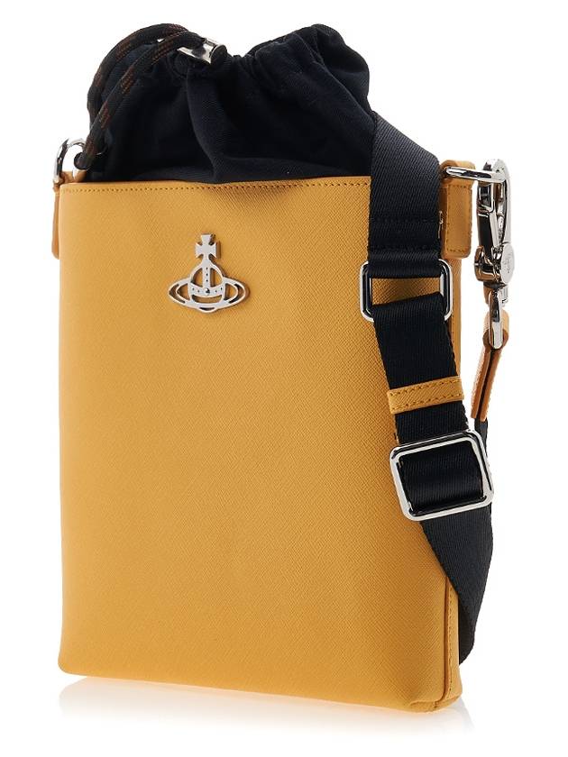 Saffiano Drawstring Cross Bag Yellow - VIVIENNE WESTWOOD - BALAAN 3