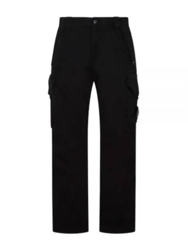 Lens Detail Panel Cargo Straight Pants Black - CP COMPANY - BALAAN 2