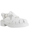 Sporty Foam Rubber Sandals White - PRADA - BALAAN 5