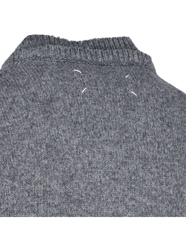 Back Stitch Elbow Patch Knit Top Grey - MAISON MARGIELA - BALAAN 4