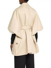 Agape Half Sleeve Poncho Jacket Beige - MAX MARA - BALAAN 5