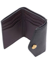 Folded Grain Leather Multi Card Wallet Black - MULBERRY - BALAAN 7