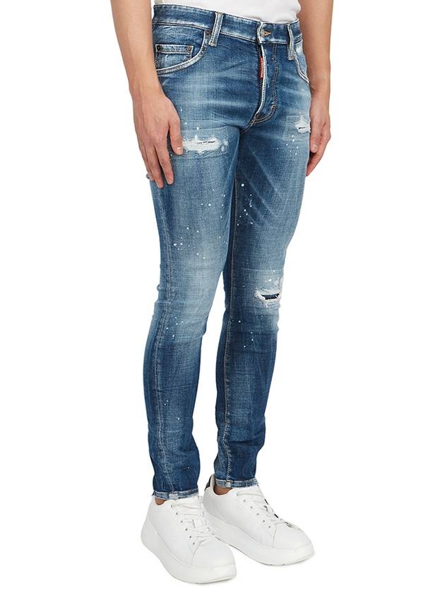 Super Twinky Medium Basic Ripped Jeans Blue - DSQUARED2 - BALAAN 4