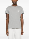 Zafferh Logo Cotton Short Sleeve T-Shirt Grey - ISABEL MARANT - BALAAN 4