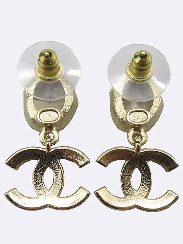 AB7411 Crystal decorated COCO logo women s earrings - CHANEL - BALAAN 2