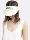 Tyry Logo Visor Cap Ivory - ISABEL MARANT - BALAAN 3