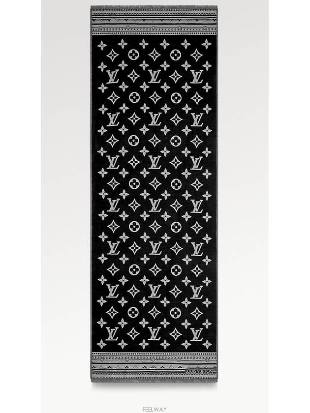 Amazingram Scarf Black - LOUIS VUITTON - BALAAN 4