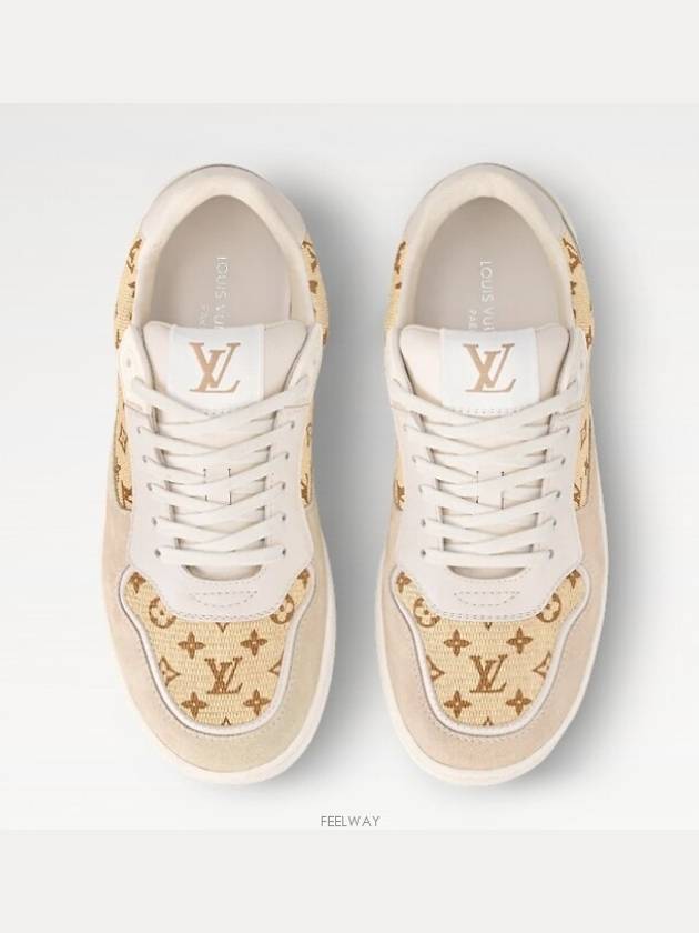 LV Stadium Low Top Sneakers Beige - LOUIS VUITTON - BALAAN 3