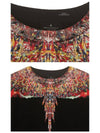 Men's Wings Print Round Sweatshirt Black - MARCELO BURLON - BALAAN 7