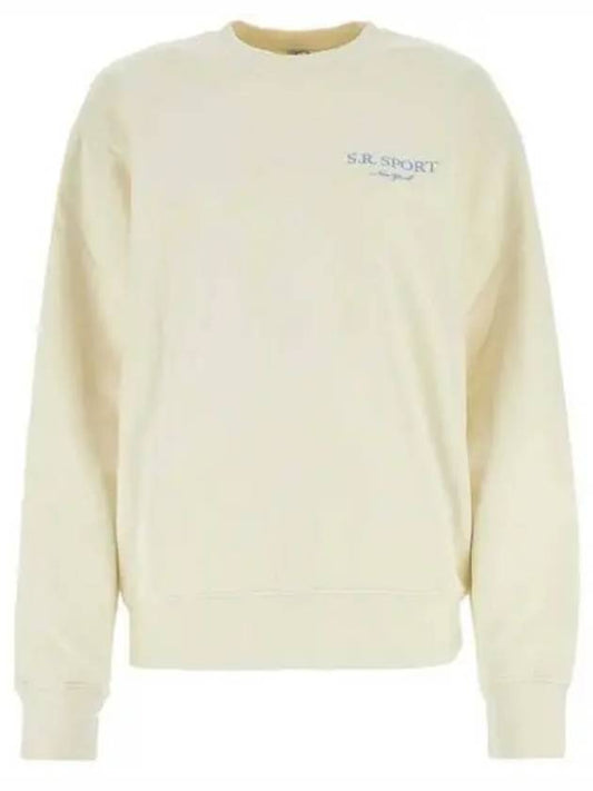 Wimbledon Logo Cotton Sweatshirt Milk - SPORTY & RICH - BALAAN 2