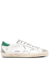 Superstar Green Heel Tab Leather Sneakers White - GOLDEN GOOSE - BALAAN 2