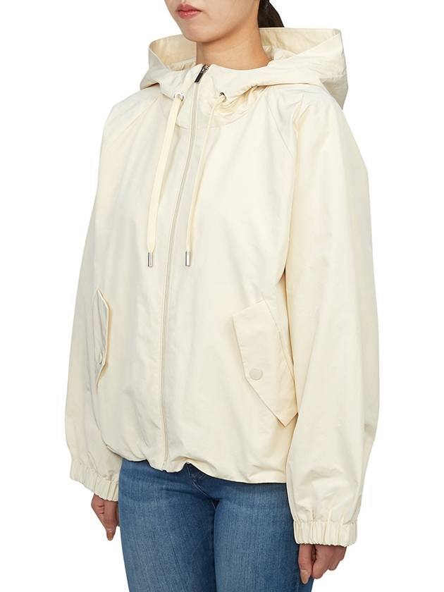 Pariseo Hooded Windbreaker Ivory - MAX MARA - BALAAN 4