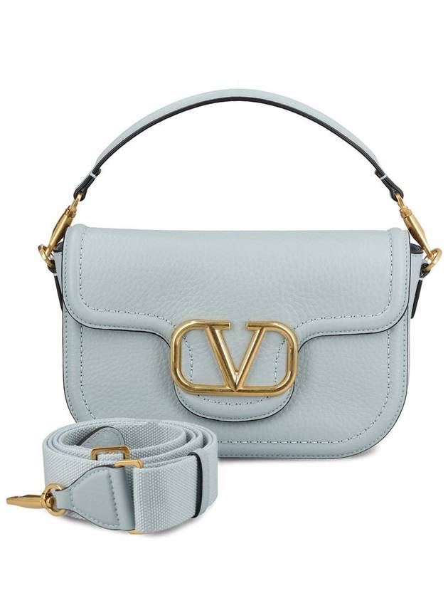 Alltime Soft Grain Calfskin Shoulder Bag Blue - VALENTINO - BALAAN 2