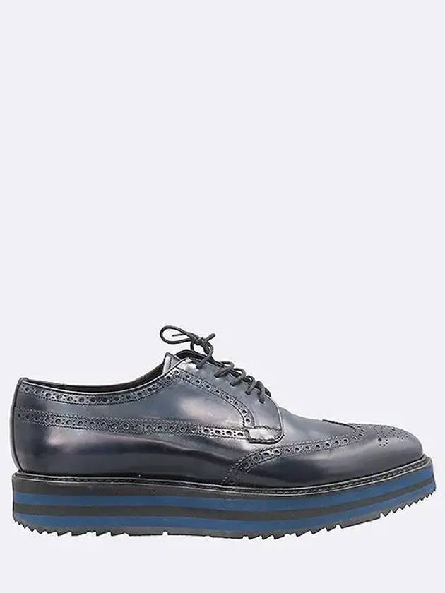 Smith Market Used Luxury Navy Shoes Men s - PRADA - BALAAN 4