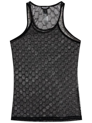 DSQUARED2 Mesh Monogram Tank Top - DSQUARED2 - BALAAN 1