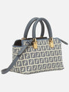 FF Small Fabric Tote Bag Blue - FENDI - BALAAN 4