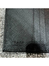 Triangular Logo Saffiano Half Wallet Black - PRADA - BALAAN 8