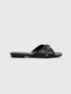 Cagole Flat Slipper Black - BALENCIAGA - BALAAN 4