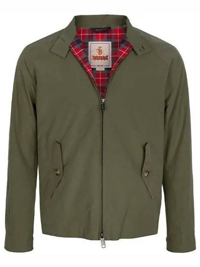 Men's G4 Classic Harrington Zip-Up Jacket Army Green - BARACUTA - BALAAN 2