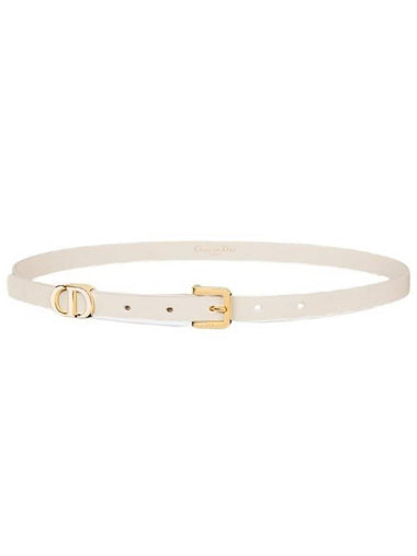 30 Montaine 15mm Loop Calfskin Belt Latte - DIOR - BALAAN 1