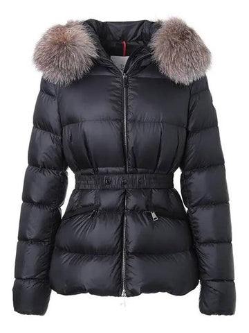 1A00136 5396Q 999 BOED Black Hooded Fur Padding - MONCLER - BALAAN 1