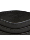 Embossed Leather Card Wallet Black - SAINT LAURENT - BALAAN 7